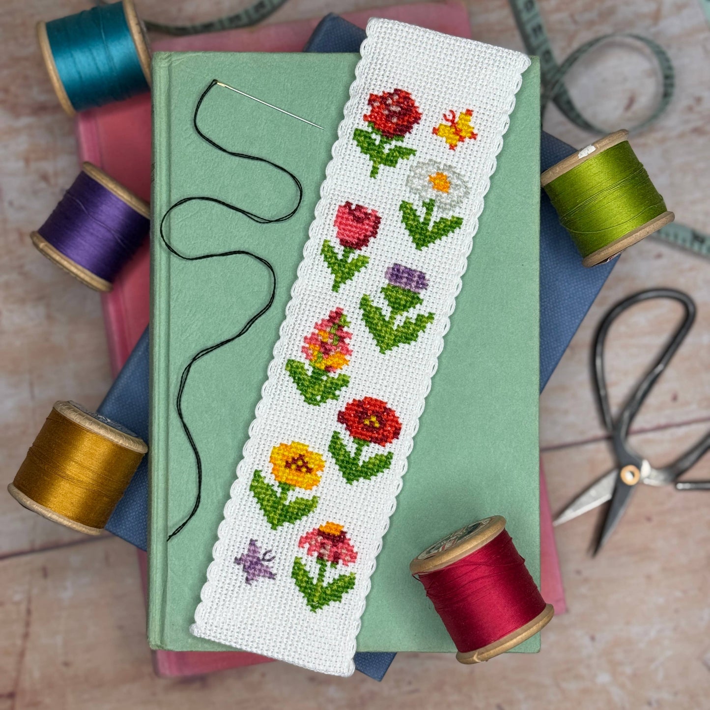 Cottage Garden Bookmark Cross Stitch Kit