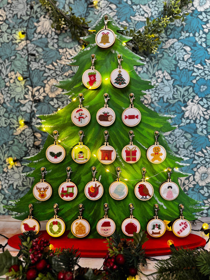 Christmas Tree Mini Matchbox Christmas Cross Stitch Kit