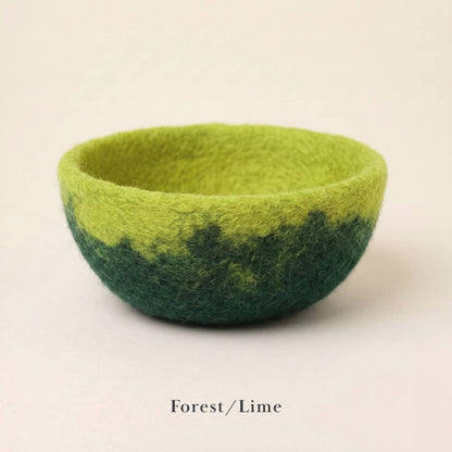 Felt Bowl - Small Ombre | Wool Yarn Bowl | Fibres of Life