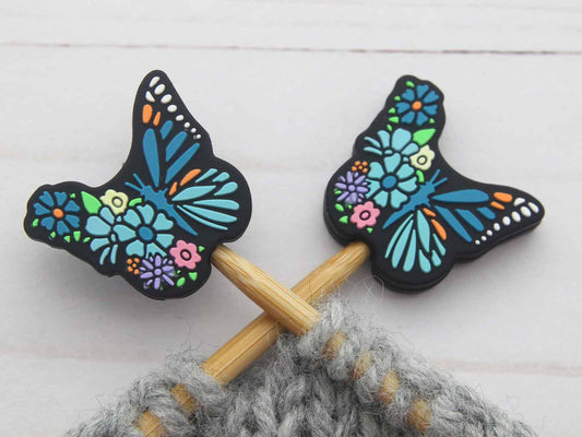 Blue Floral Butterfly | Stitch Stoppers
