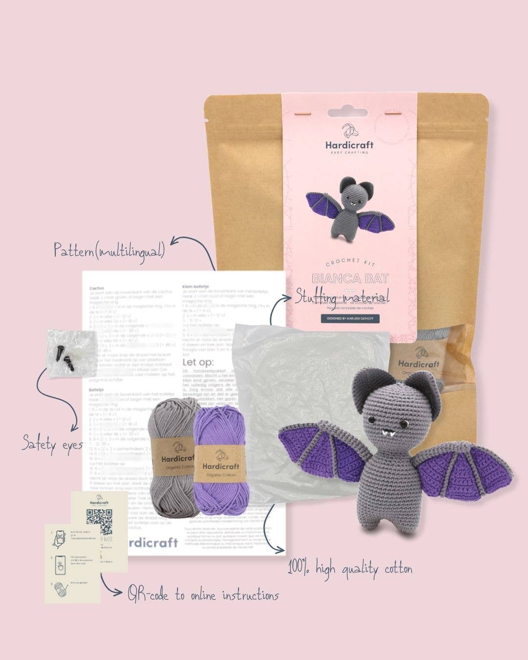 Bianca Bat - DIY Crochet Kit