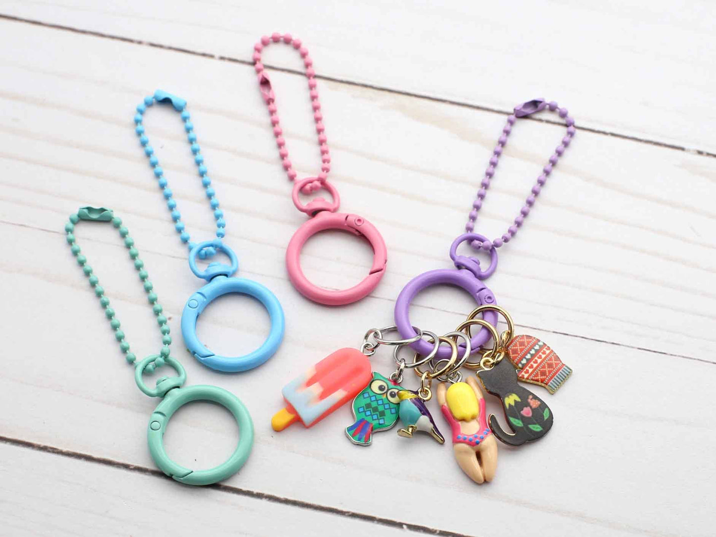 Blue Notion Ring | Stitch Marker Holder