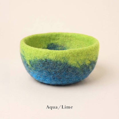 Felt Bowl - Small Ombre | Wool Yarn Bowl | Fibres of Life