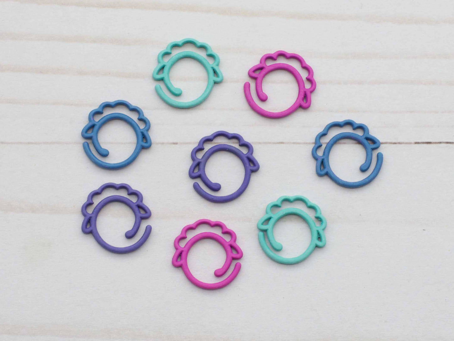 Colorful Sheep Split Ring | Stitch Markers: Colorful Mix