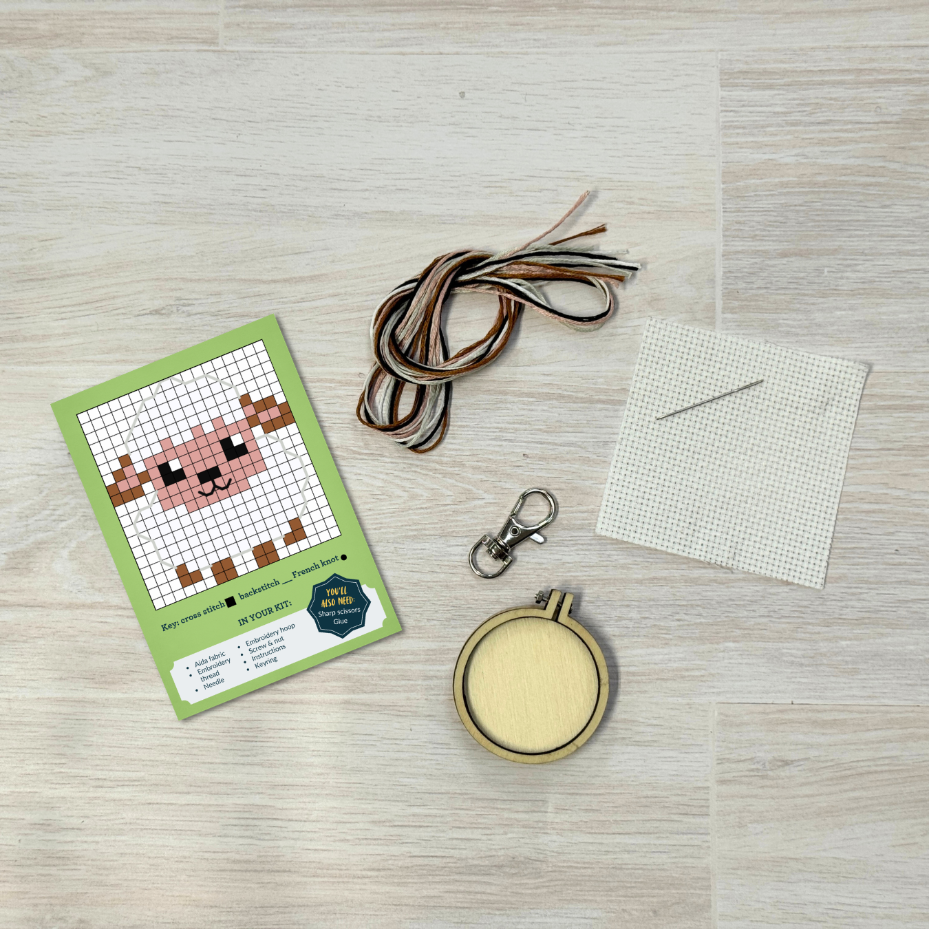 Love Ewe! Mini Matchbox Cross Stitch Kit