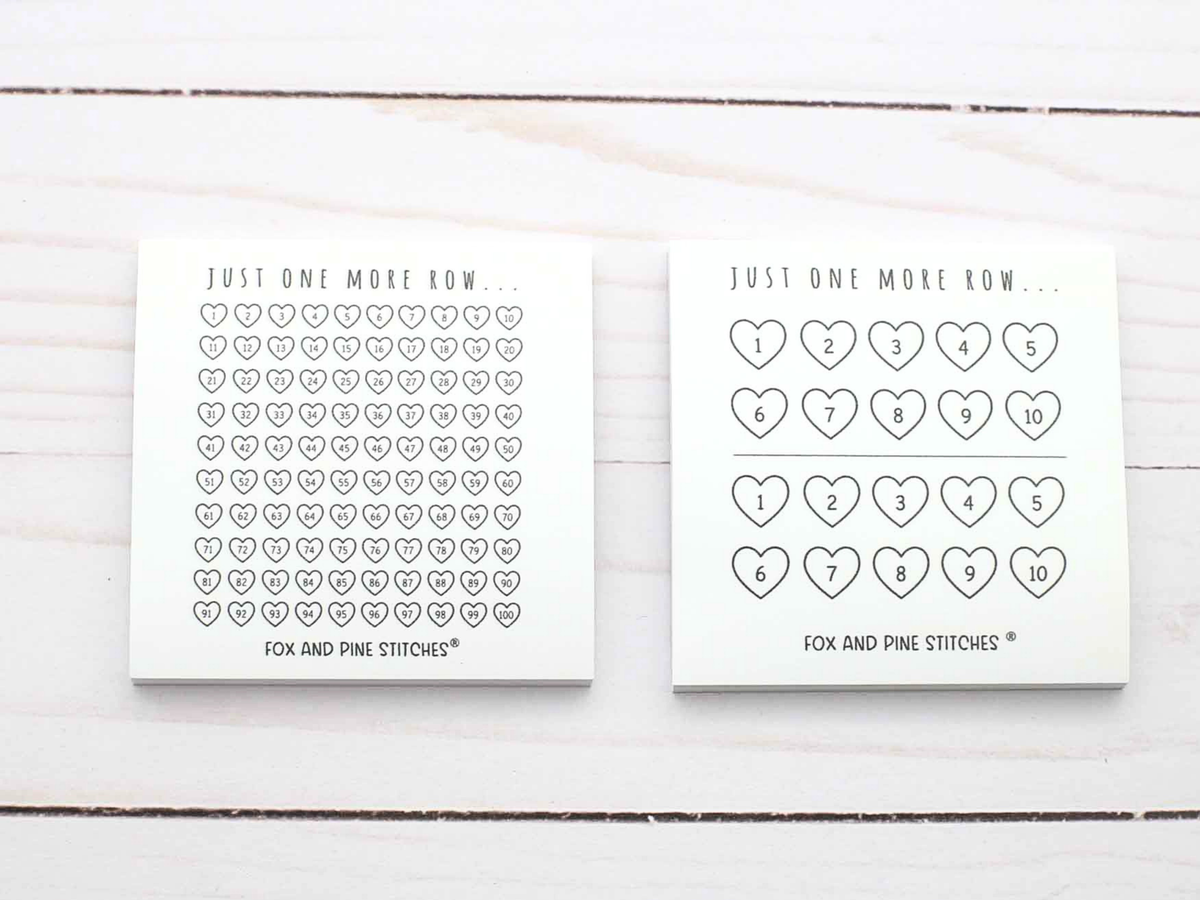 Row Counter Stickies: 1-10