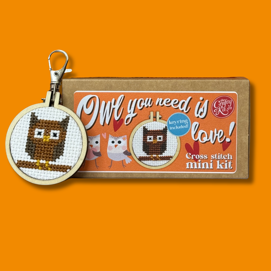 'Owl you need is love!' Mini Matchbox Cross Stitch Kit