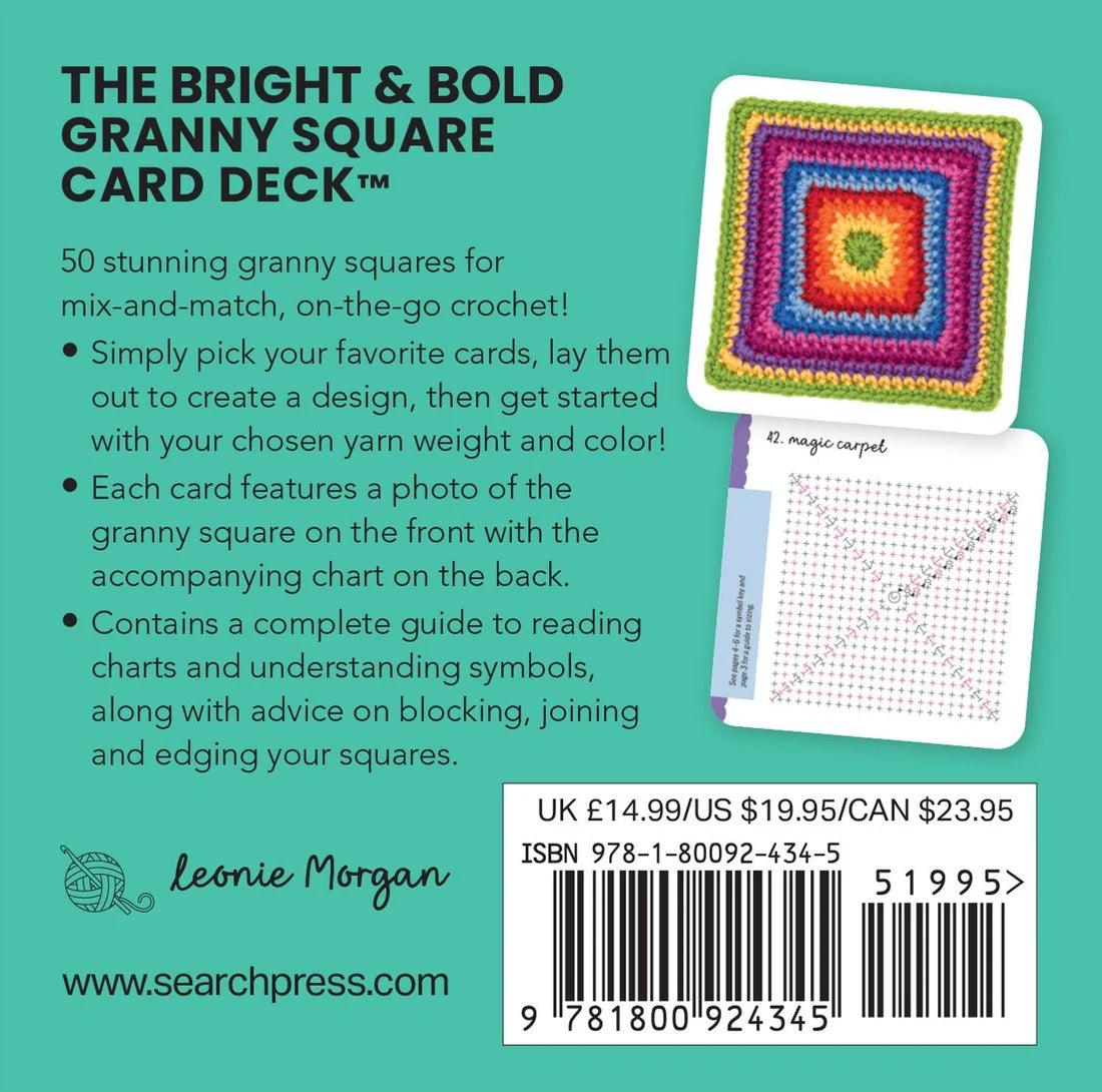 Bright & Bold Granny Square Deck - 50 Mix & Match Designs by Leonie Morgan