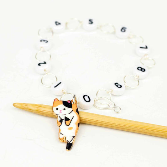 Circle Chain Row Counter - Calico Cat