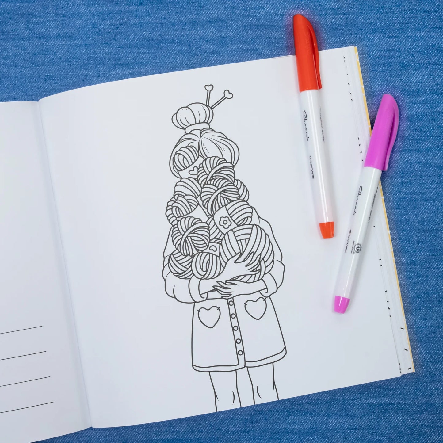 Coloring Book - Yarn is My Love Language - Summer Day Crochet