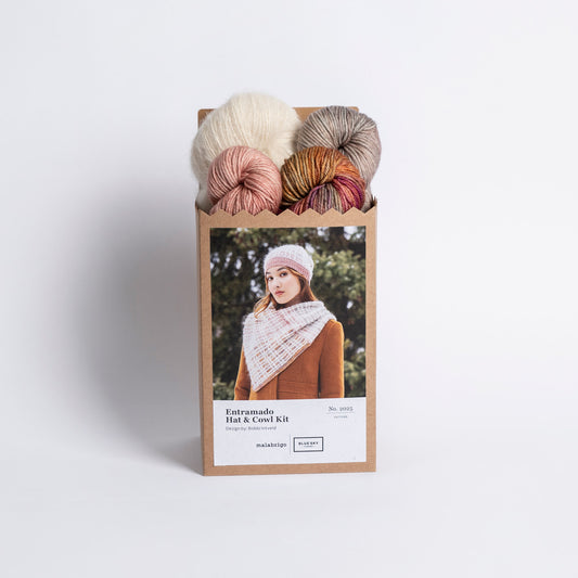Malabrigo Holiday Kit - Entramado Hat & Cowl