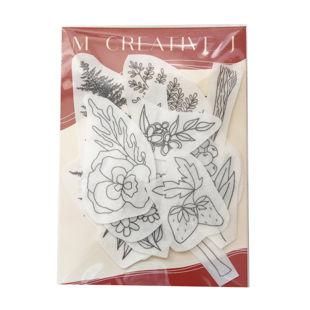 MCreativeJ Peel Stick & Stitch Embroidery Patterns