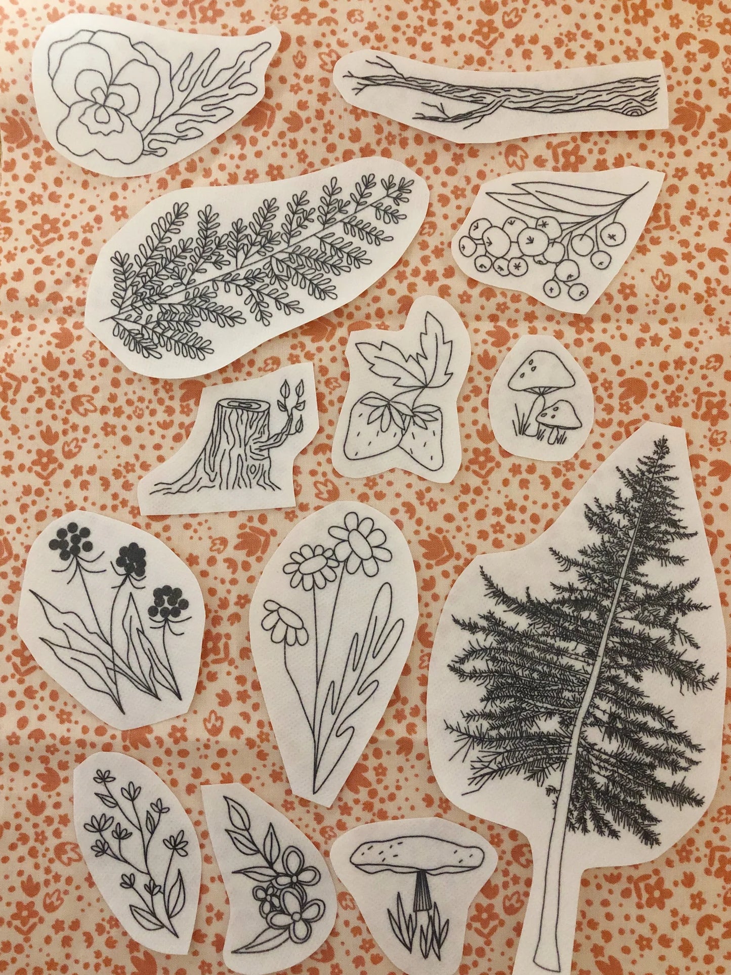 MCreativeJ Peel Stick & Stitch Embroidery Patterns