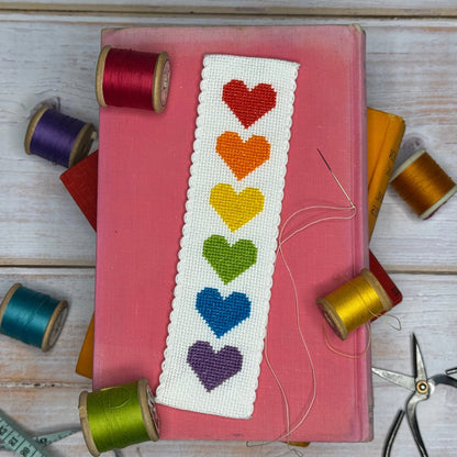 Love Story Cross Stitch Bookmark Kit - The Crafty Kit Co.