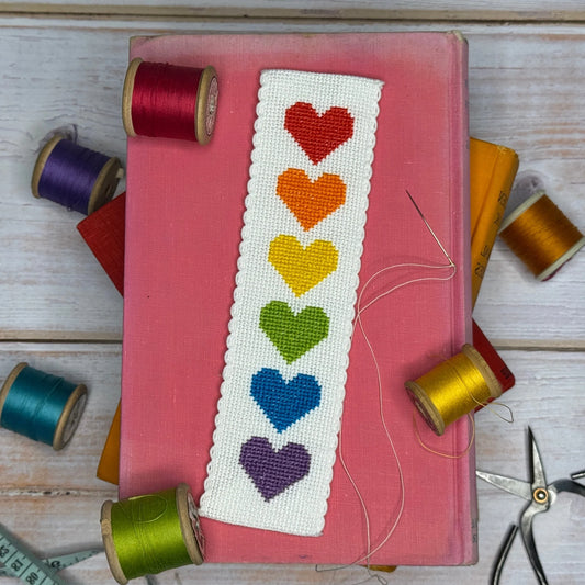 Love Story Cross Stitch Bookmark Kit - The Crafty Kit Co.