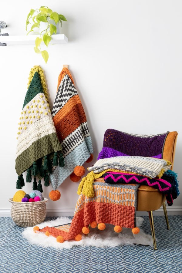 Mix & Match Modern Crochet Blankets Book