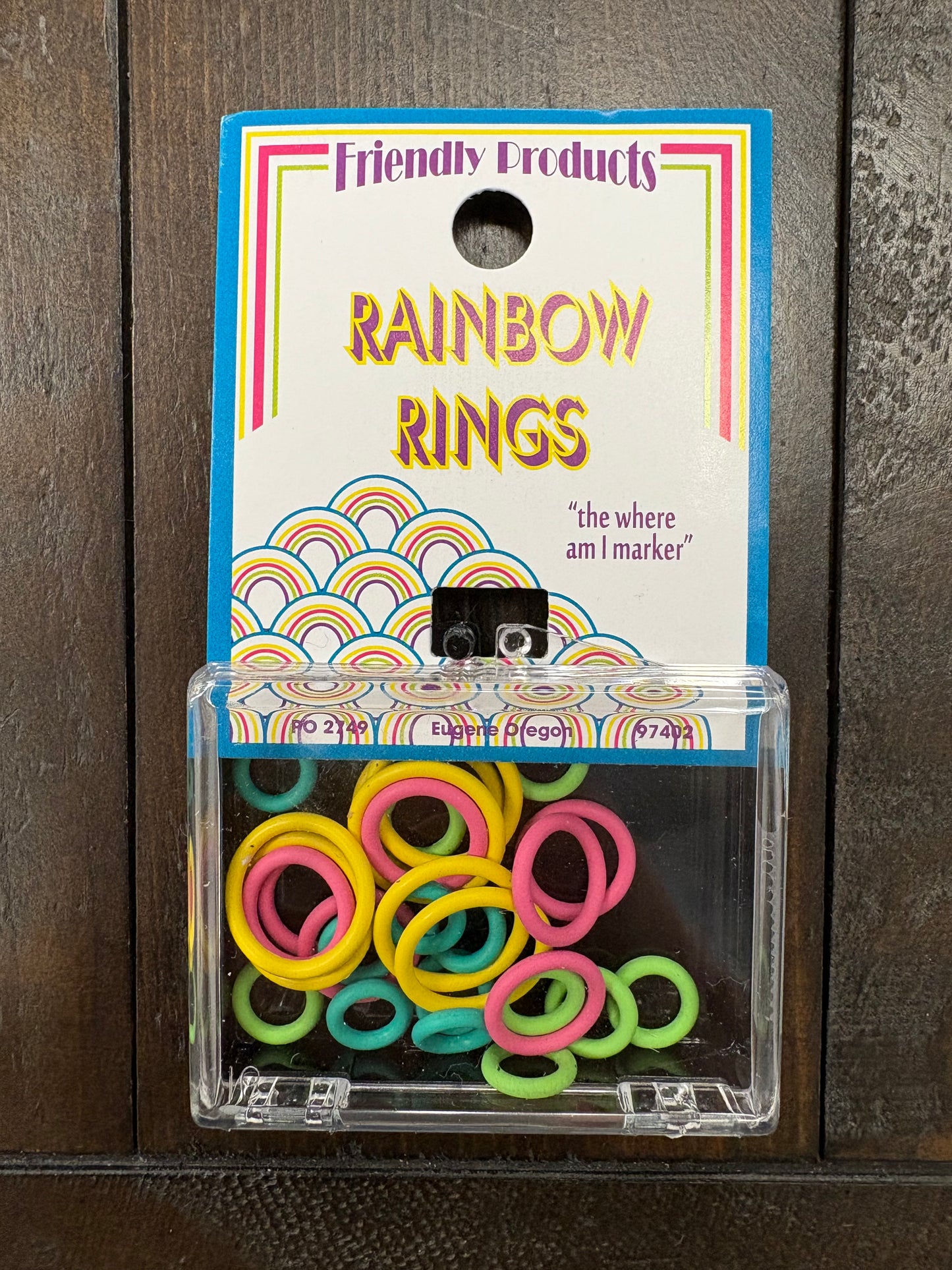 Rainbow Ring Stitch Markers - Bryspun