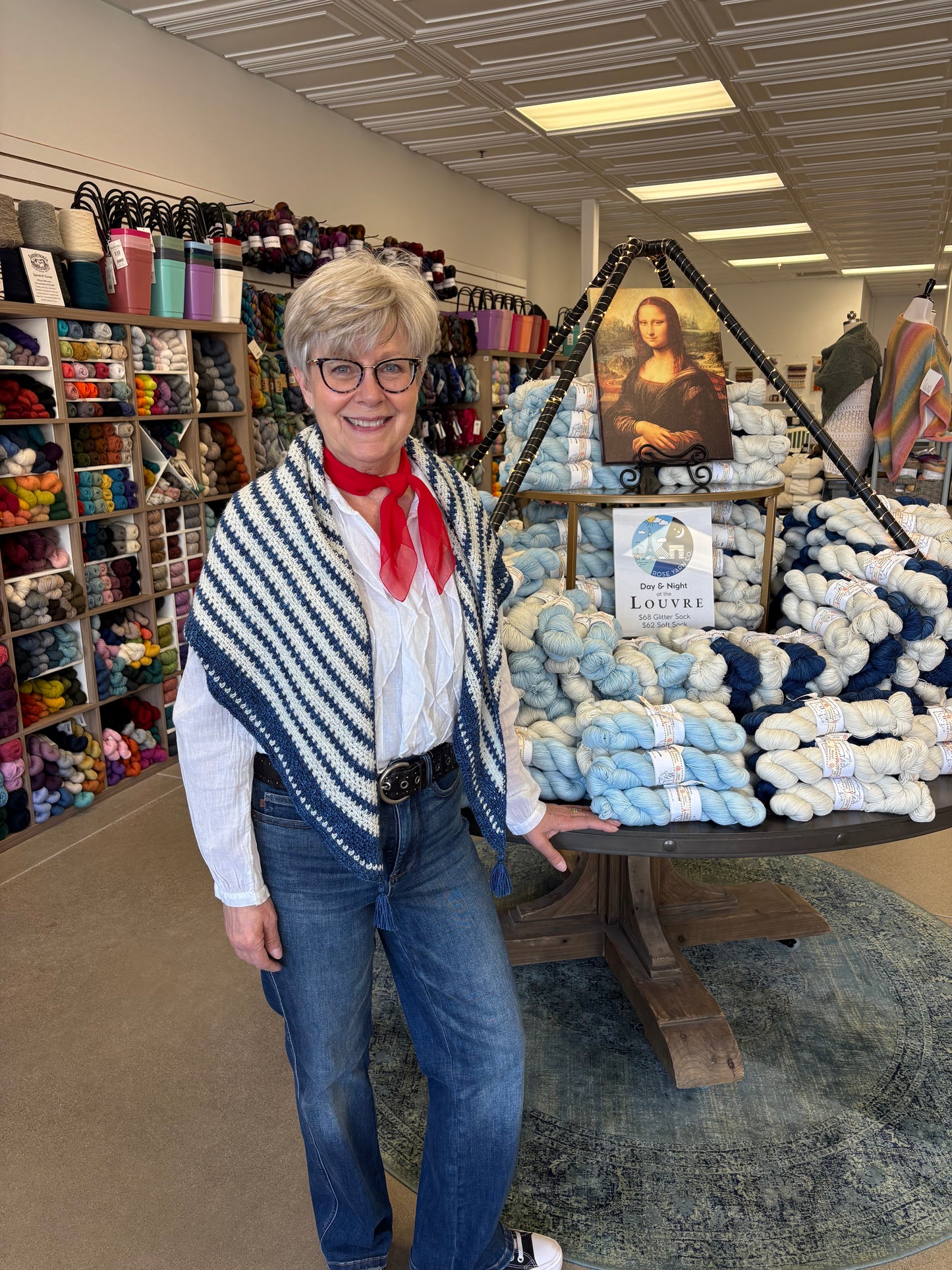 Day & Night at the Louvre by Palmer Yarn Co - 2026 MN Yarn Shop Hop