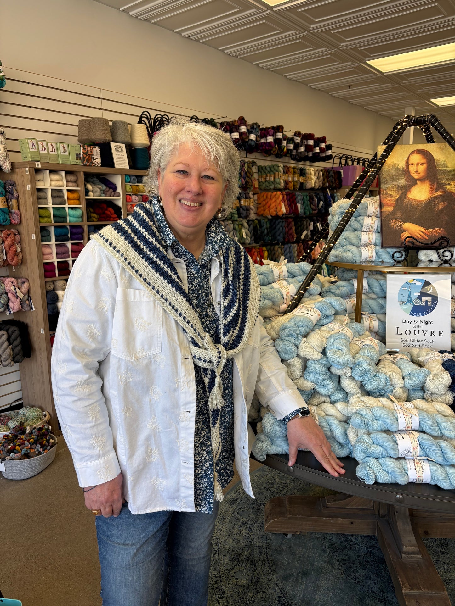 Day & Night at the Louvre by Palmer Yarn Co - 2026 MN Yarn Shop Hop