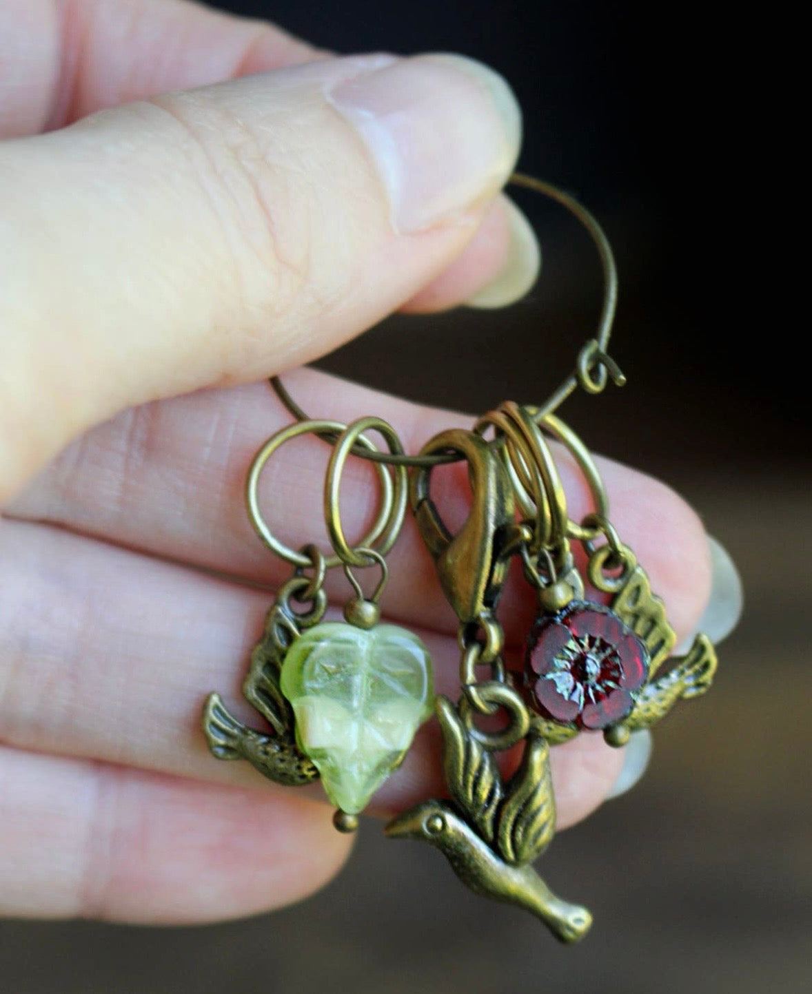 Springtime Bird Stitch Markers