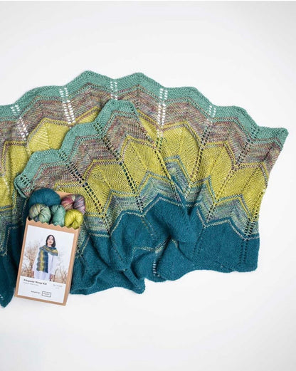 Elegante Wrap - Malabrigo 2026 Holiday Kit