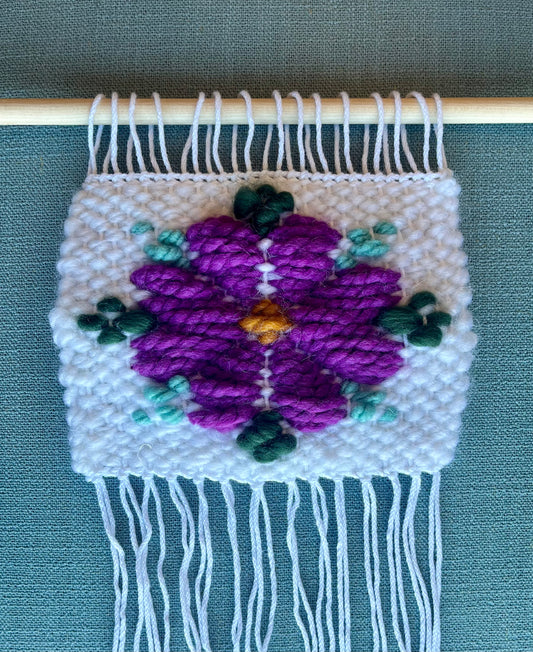 *CLASS: Weaving - Overshot Floral Tapestry SATURDAY 3/22 12:30-4:30pm