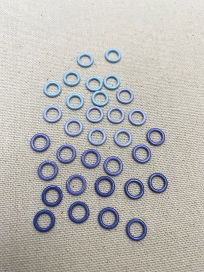 Sm Lavender Tones Ring Stitch Markers - Allstitch Studio