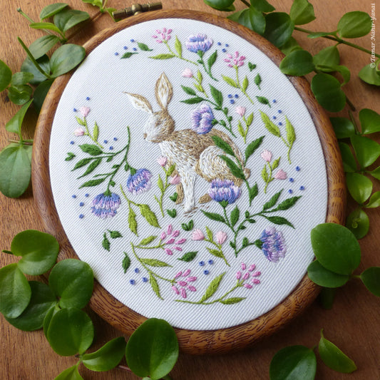 Tamar Garden Bunny Embroidery Kit