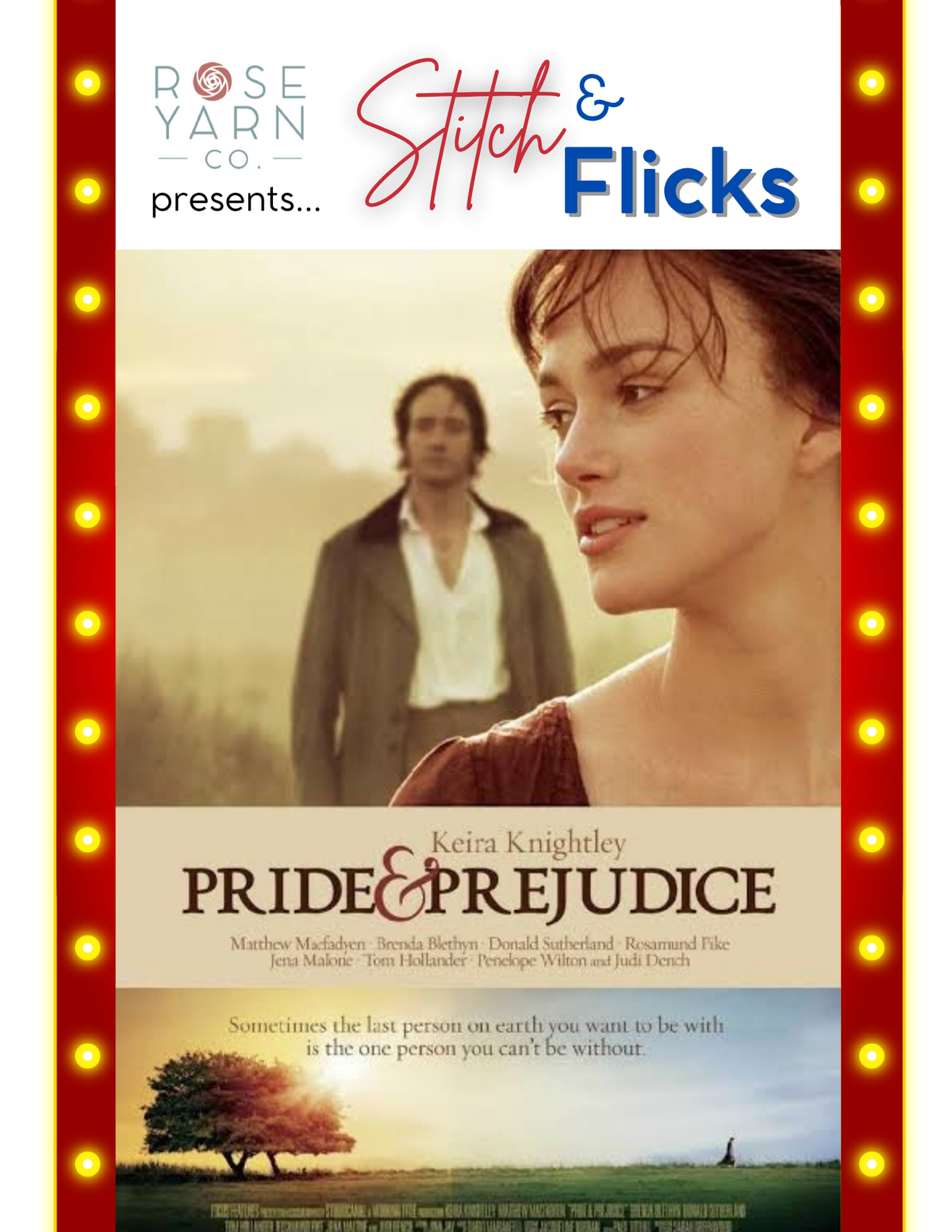 EVENT: Stitch & Flicks MONDAY 11/16/26 7:00pm