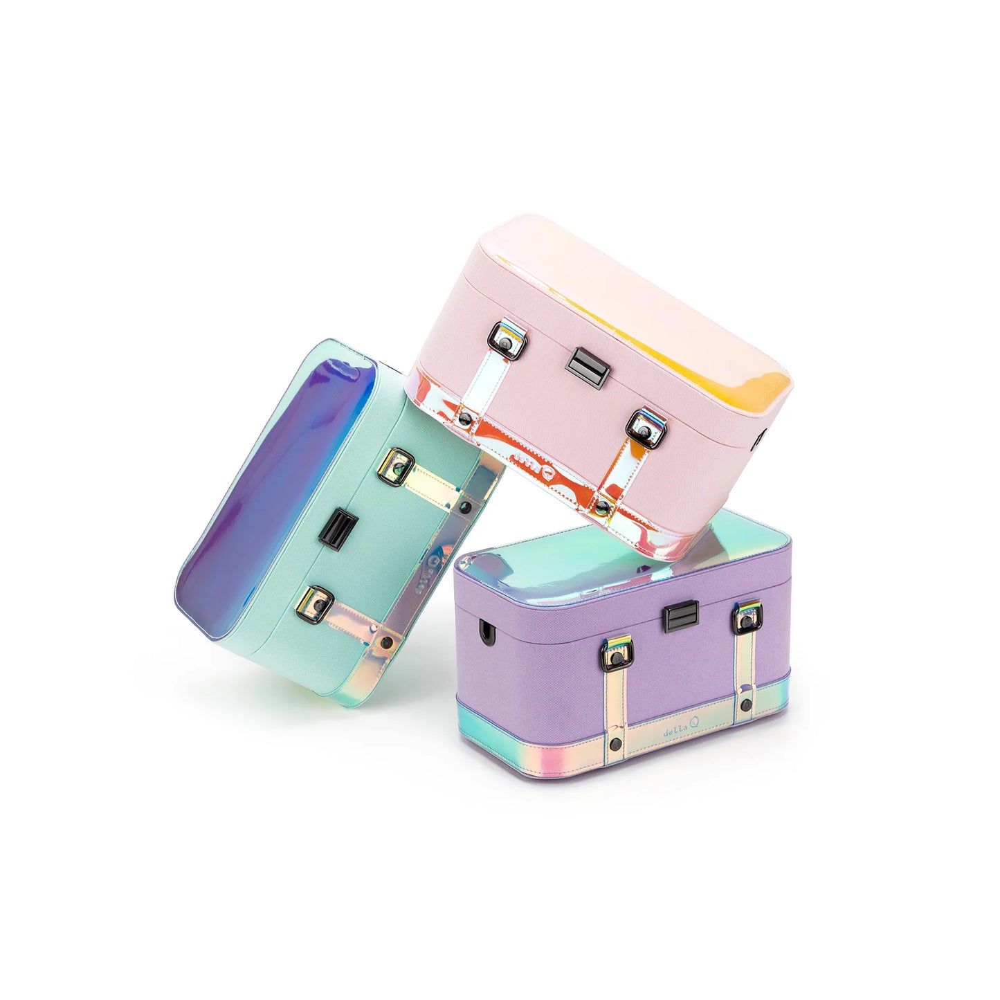 Vinyl Train Case - Della Q GLOW Collection