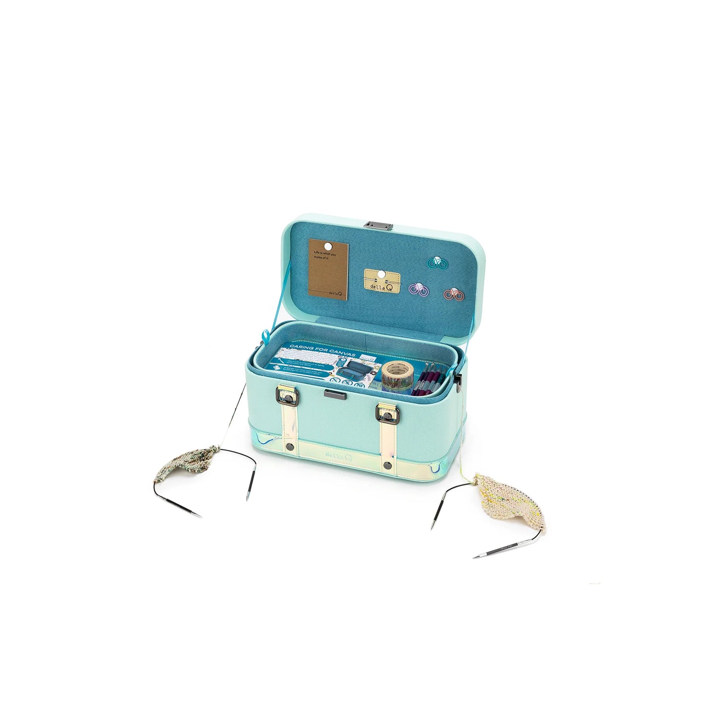 Vinyl Train Case - Della Q GLOW Collection