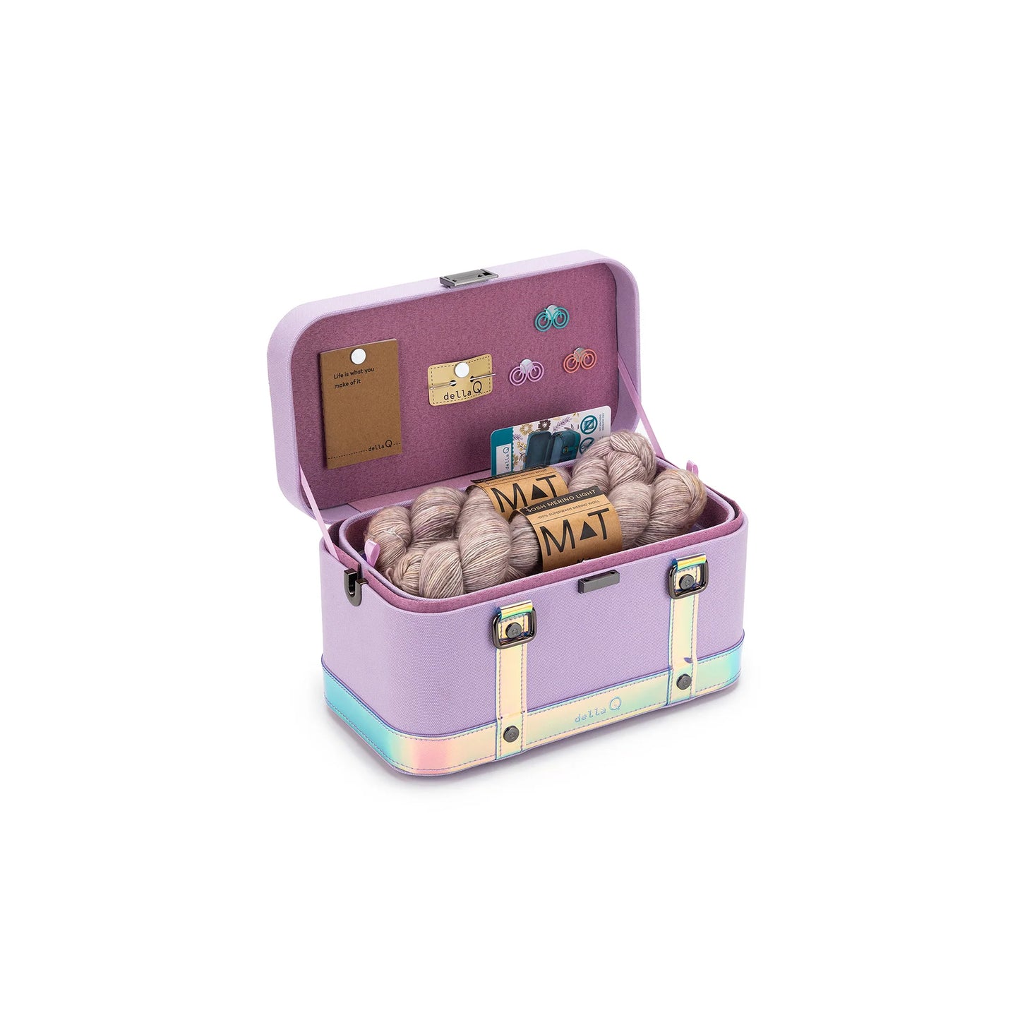 Vinyl Train Case - Della Q GLOW Collection