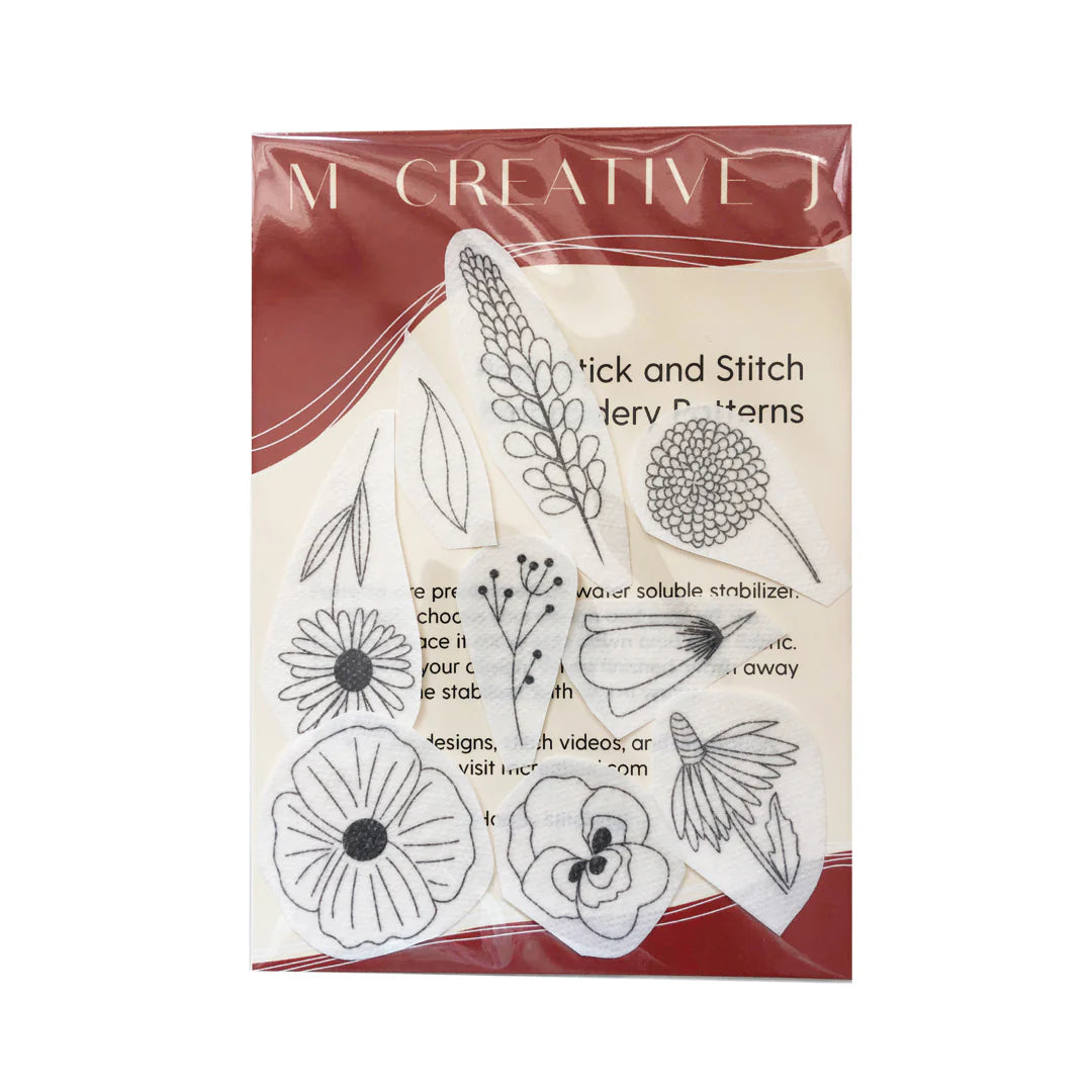 MCreativeJ Peel Stick & Stitch Embroidery Patterns