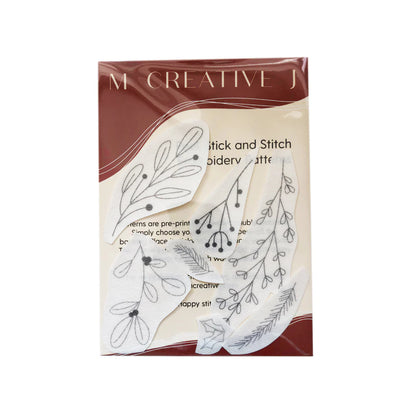 MCreativeJ Peel Stick & Stitch Embroidery Patterns