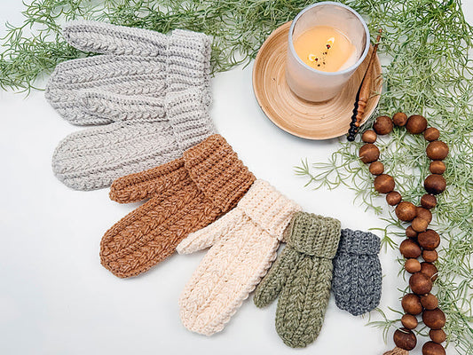 CLASS: Wheat Stitch Mittens SATURDAY 1/10/26 1:00-4:00pm