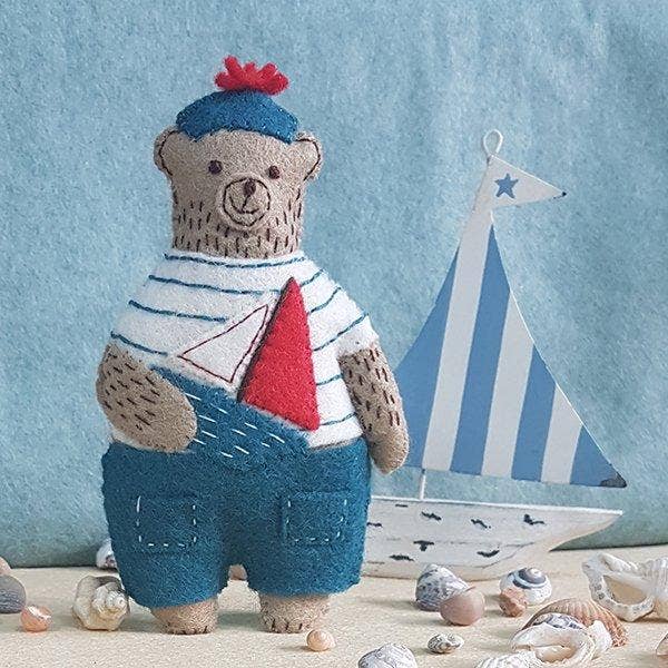 Marcel the Sailor Bear Felt Craft Mini Kit: English