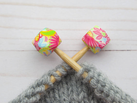 Preppy Floral Hexagon | Stitch Stoppers Knitting Notions