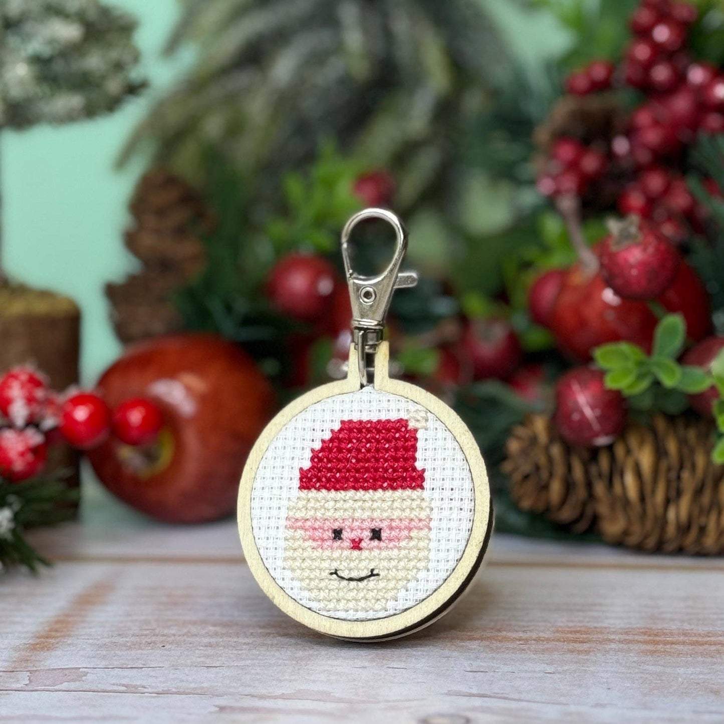 Santa Mini Matchbox Christmas Cross Stitch Kit