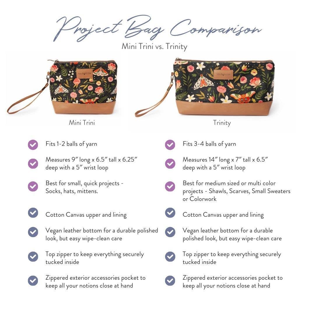Cats & Dogs - Mini Trini Bag – Small Zippered Sock Project Bag