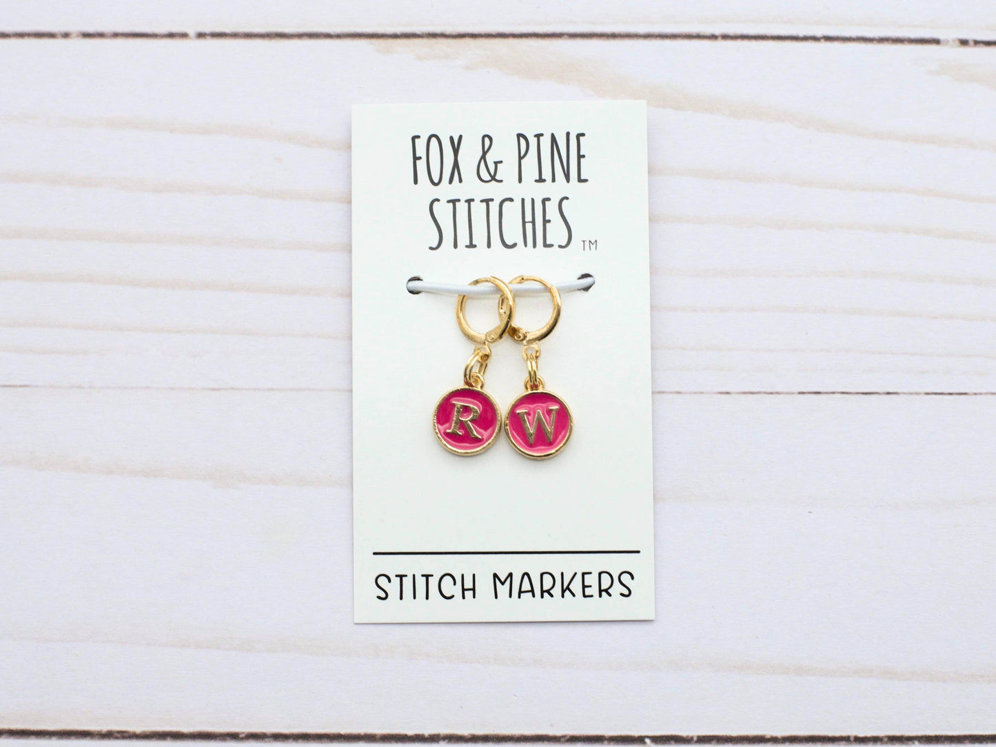 Pink Right Wrong Side | Stitch Markers