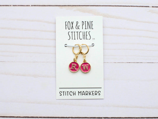 Pink Right Wrong Side | Stitch Markers