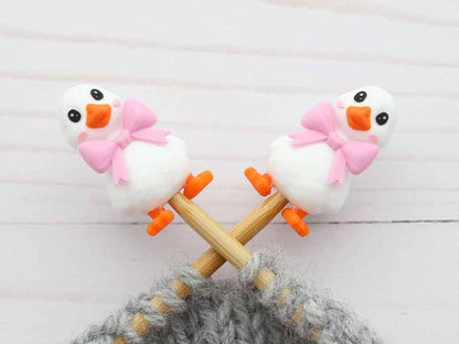Goose With Bow | Stitch Stoppers