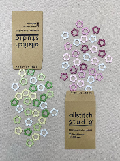 Lg Wildflower Stitch Markers - Allstitch Studio
