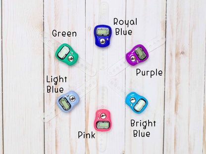 Bright Blue Digital Row Counters | Knitting Crochet :