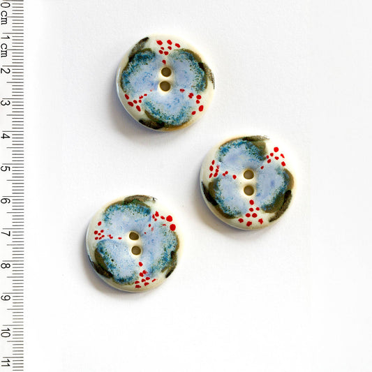 L419 Floral Buttons