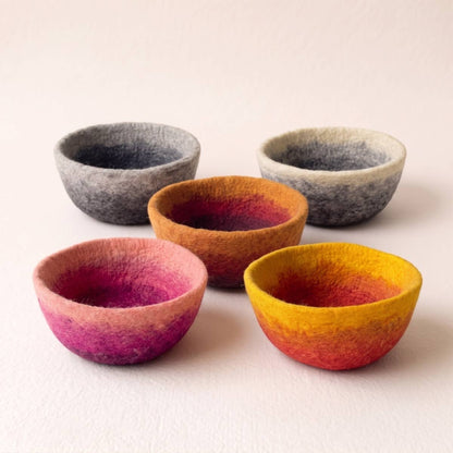 Felt Bowl - Large Ombre | Felt Yarn Bowl | Fibres of Life