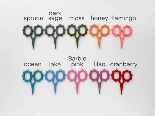 Lilac Small Flower scissors, tiny embroidery scissors