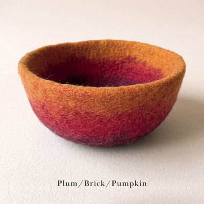 Felt Bowl - Large Ombre | Felt Yarn Bowl | Fibres of Life