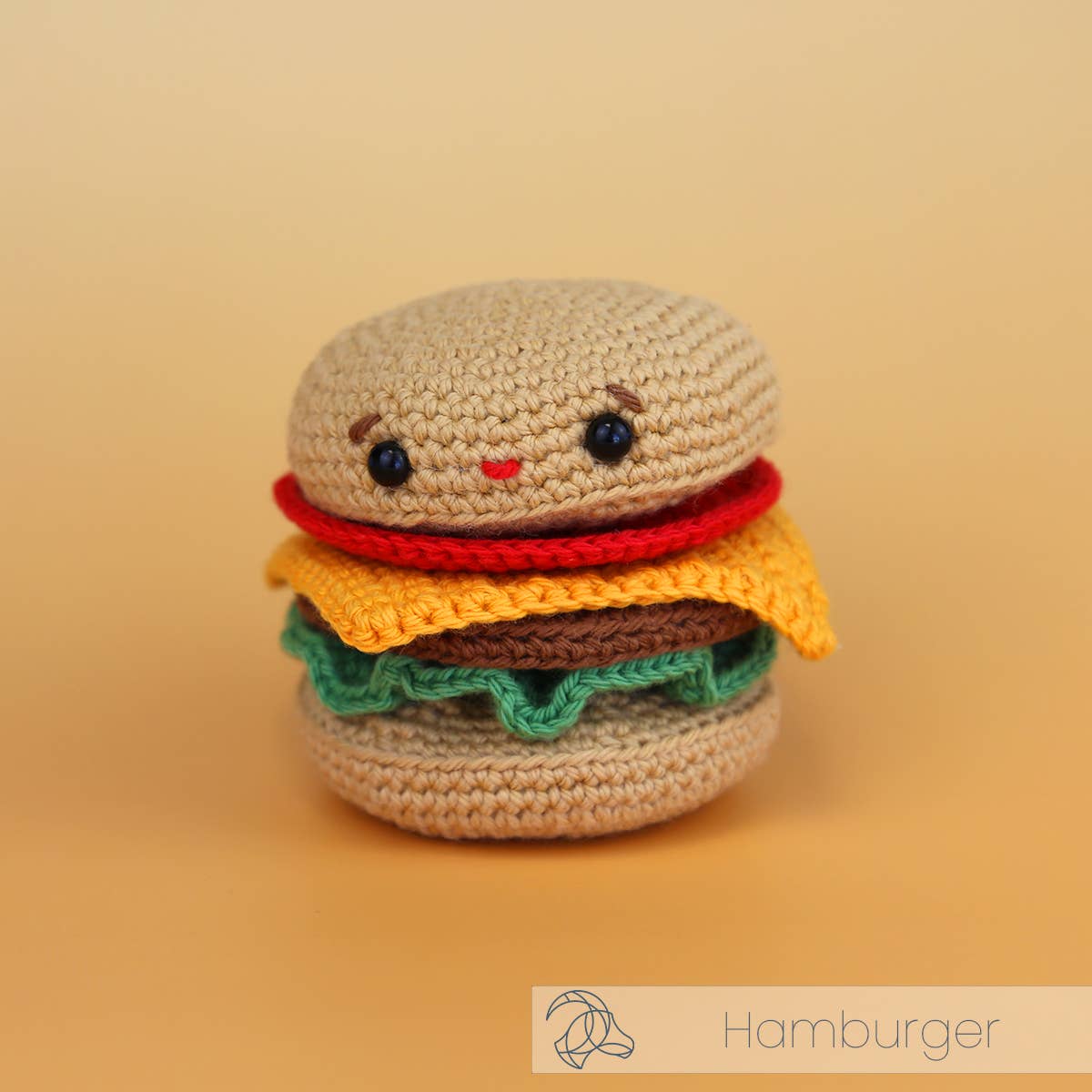 Hamburger Bag Charm - DIY Crochet Kit