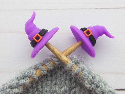 Purple Witch Hat | Stitch Stoppers Knitting Notions